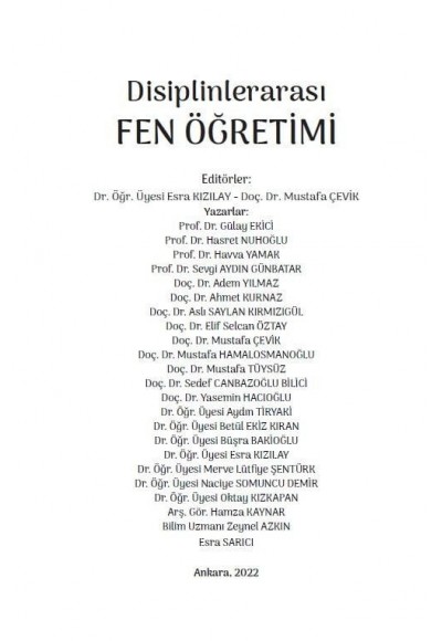 Disiplinlerarası FEN ÖĞRETİMİ