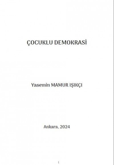 ÇOCUKLU DEMOKRASİ