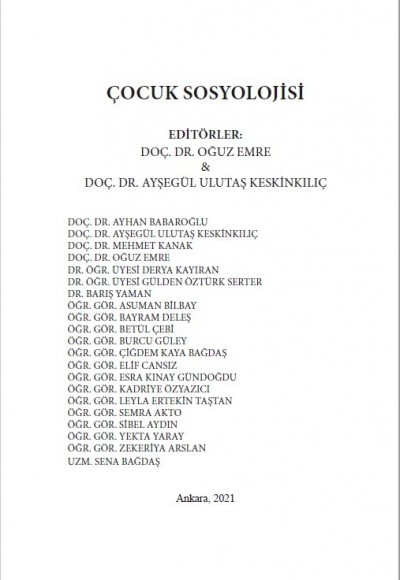 ÇOCUK SOSYOLOJİSİ