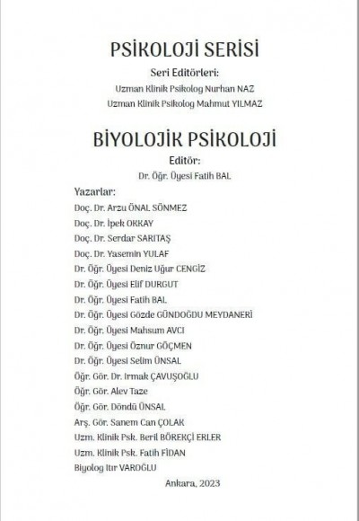 BİYOLOJİK PSİKOLOJİ