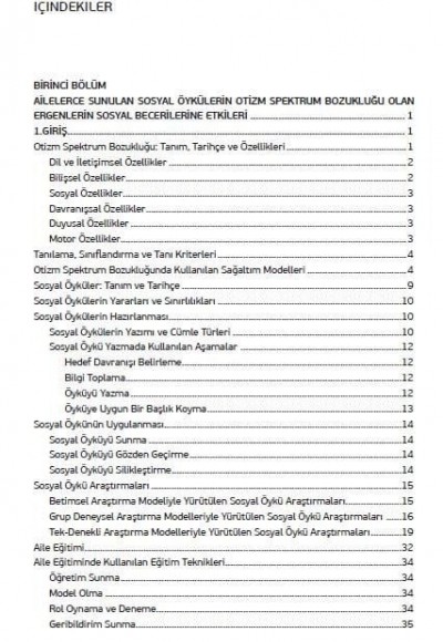 Ailelerce Hazırlanarak Sunulan Sosyal Öykülerin Otizmli Ergenler Üzerindeki Etkileri - Seray O. Gül