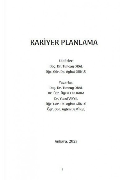 KARİYER PLANLAMA