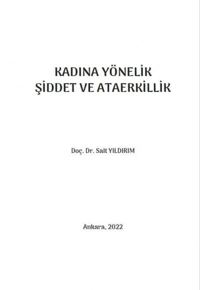 KADINA YÖNELİK ŞİDDET VE ATAERKİLLİK