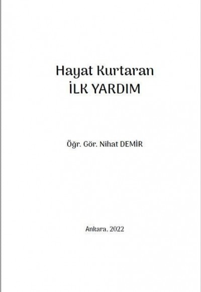 Hayat Kurtaran İLK YARDIM