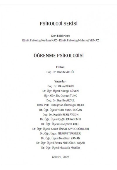 ÖĞRENME PSİKOLOJİSİ