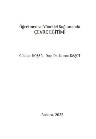 Öğretmen ve Yönetici Bağlamında ÇEVRE EĞİTİMİ