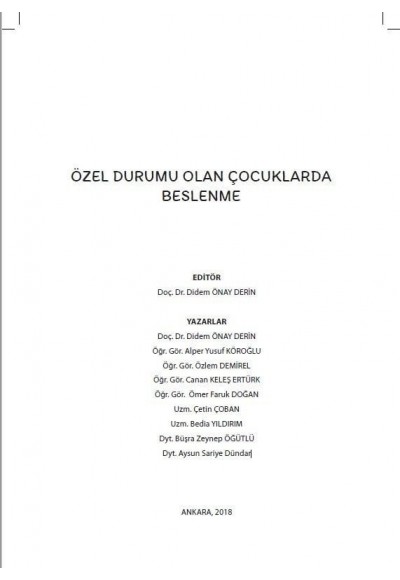 ÖZEL DURUMU OLAN ÇOCUKLARDA BESLENME - DİDEM ÖNAY DERİN