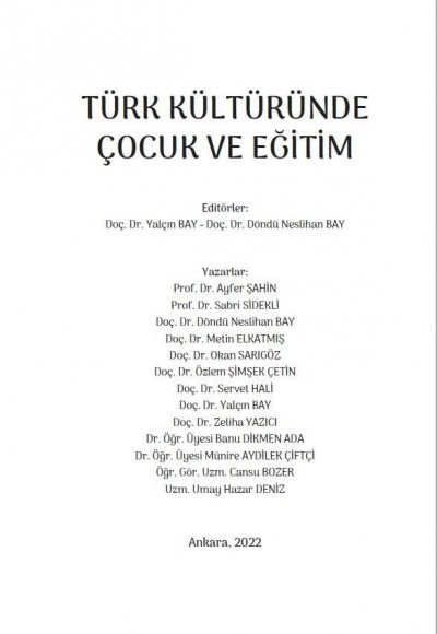 TÜRK KÜLTÜRÜNDE ÇOCUK VE EĞİTİM