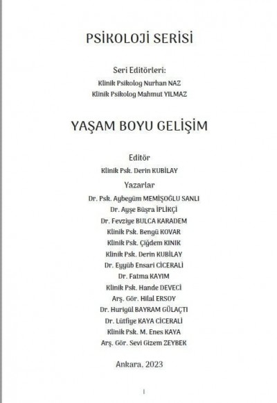 YAŞAM BOYU GELİŞİM