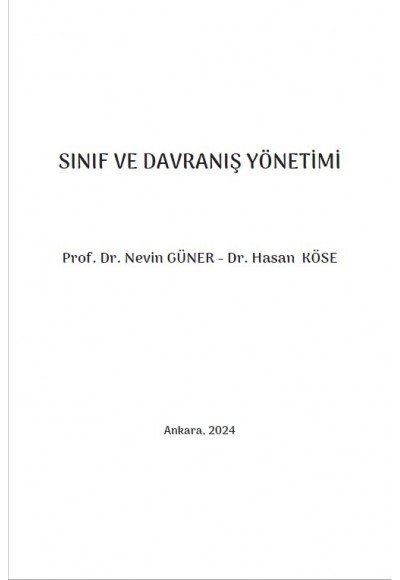 SINIF VE DAVRANIŞ YÖNETİMİ