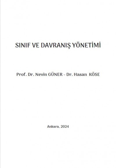 SINIF VE DAVRANIŞ YÖNETİMİ