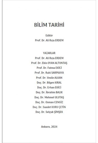 BİLİM TARİHİ